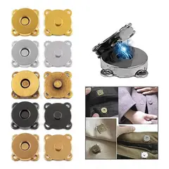 KUANGYE - 50 Par Botón Magnético 14mm Broche Metal Imán Coser Costura