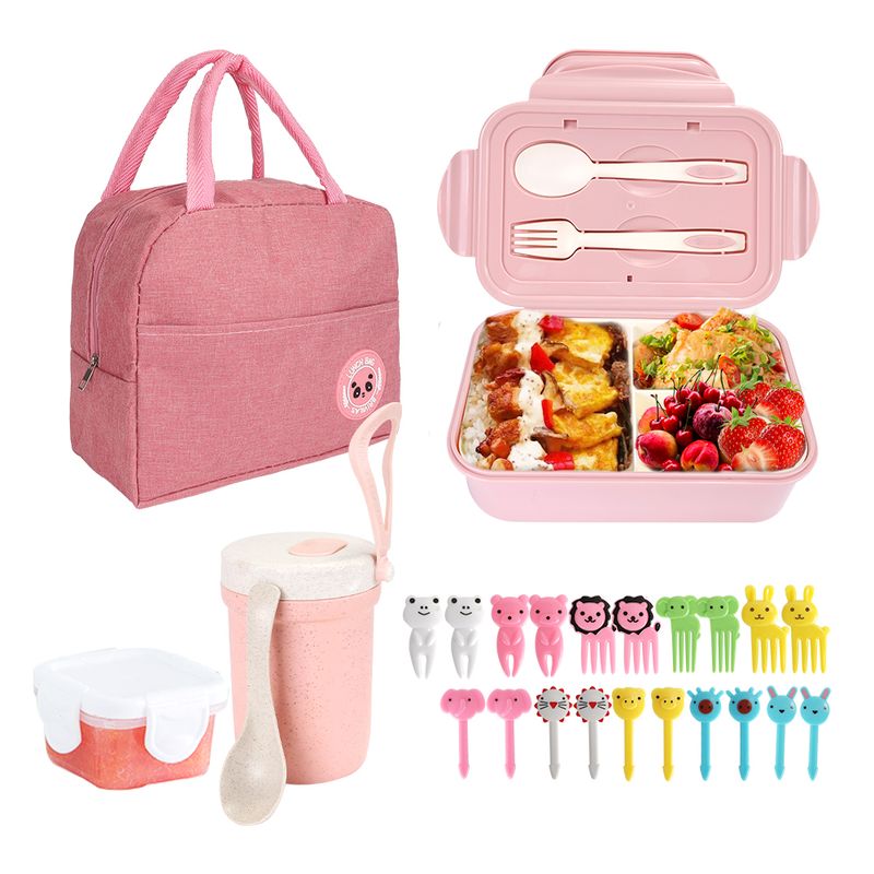 LUKOVEE - Bolso Lonchera Térmica Y Fiambrera Set Para Niños Adultos