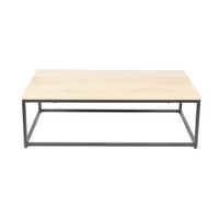 Mesa de centro rectangular 110x60 - Madera Clara - Café Claro