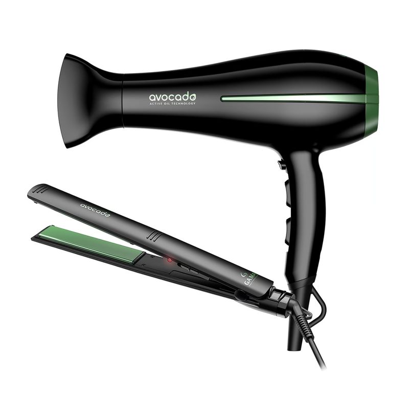 GAMA - Combo Gama Secador de Pelo Avocado + Alisador Elegance