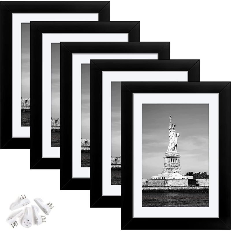 KUANGYE - Pack 5 Cuadros Decorativos Portarretratos Marcos De Fotos