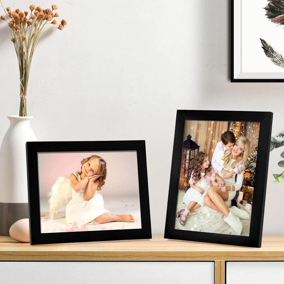 KUANGYE - Pack 5 Cuadros Decorativos Portarretratos Marcos De Fotos