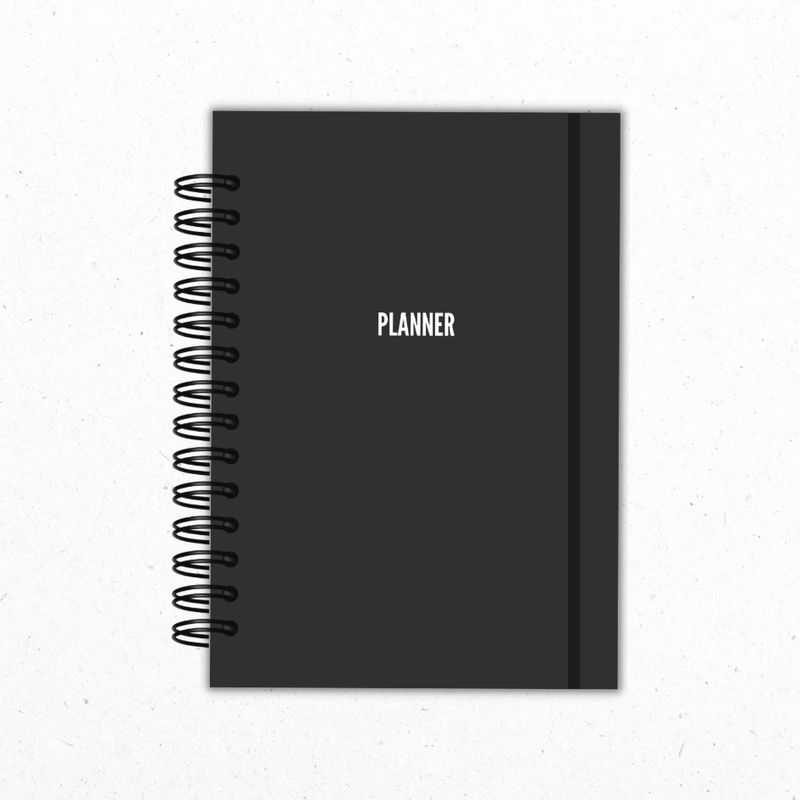 GENERICO - Planner Semanal Negro Sin Fechas