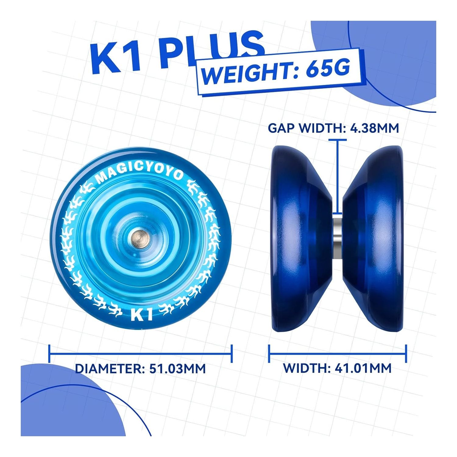 ZG STORE Magic Yoyo K1 Spin Pc Yoyo Profesional Looping