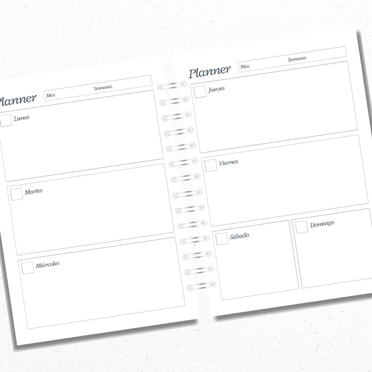 GENERICO - Planner Semanal Reuniones Azul
