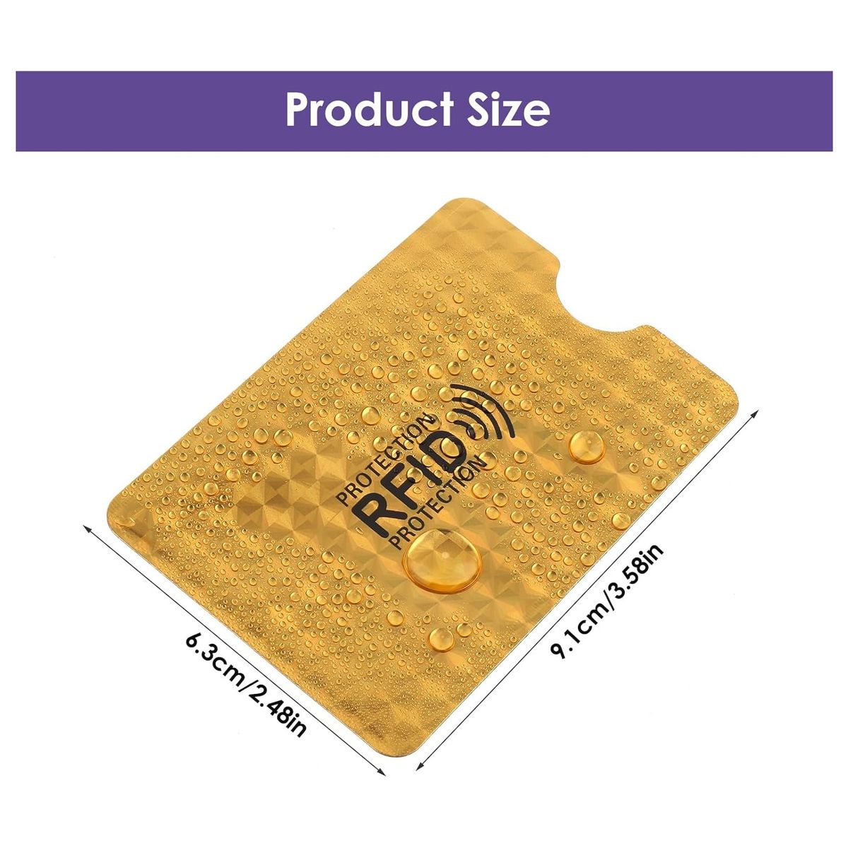 ZG STORE - 5 Fundas Tarjetas Aluminio Anti-clonación Rfid Nfc Protector