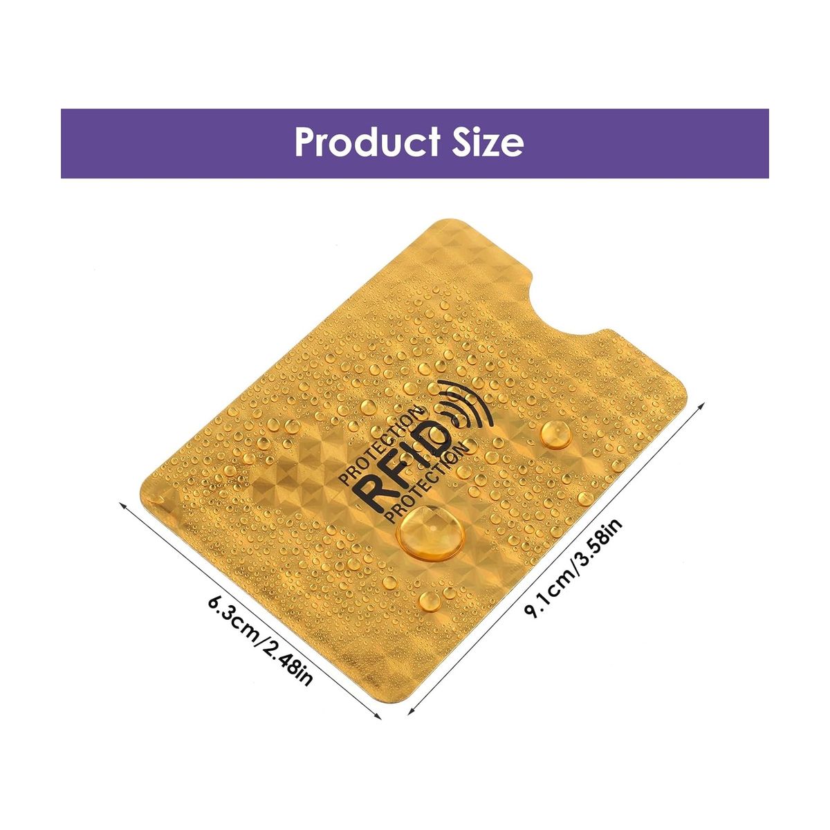 ZG STORE - 5 Fundas Tarjetas Aluminio Anti-clonación Rfid Nfc Protector