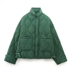 BLWOENS - Chaqueta delgada Capucha con bolsillos para mujer - Verde