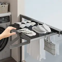 EVERSO - Tendedero Secador Ropa Retráctil De Pared Interior Exterior