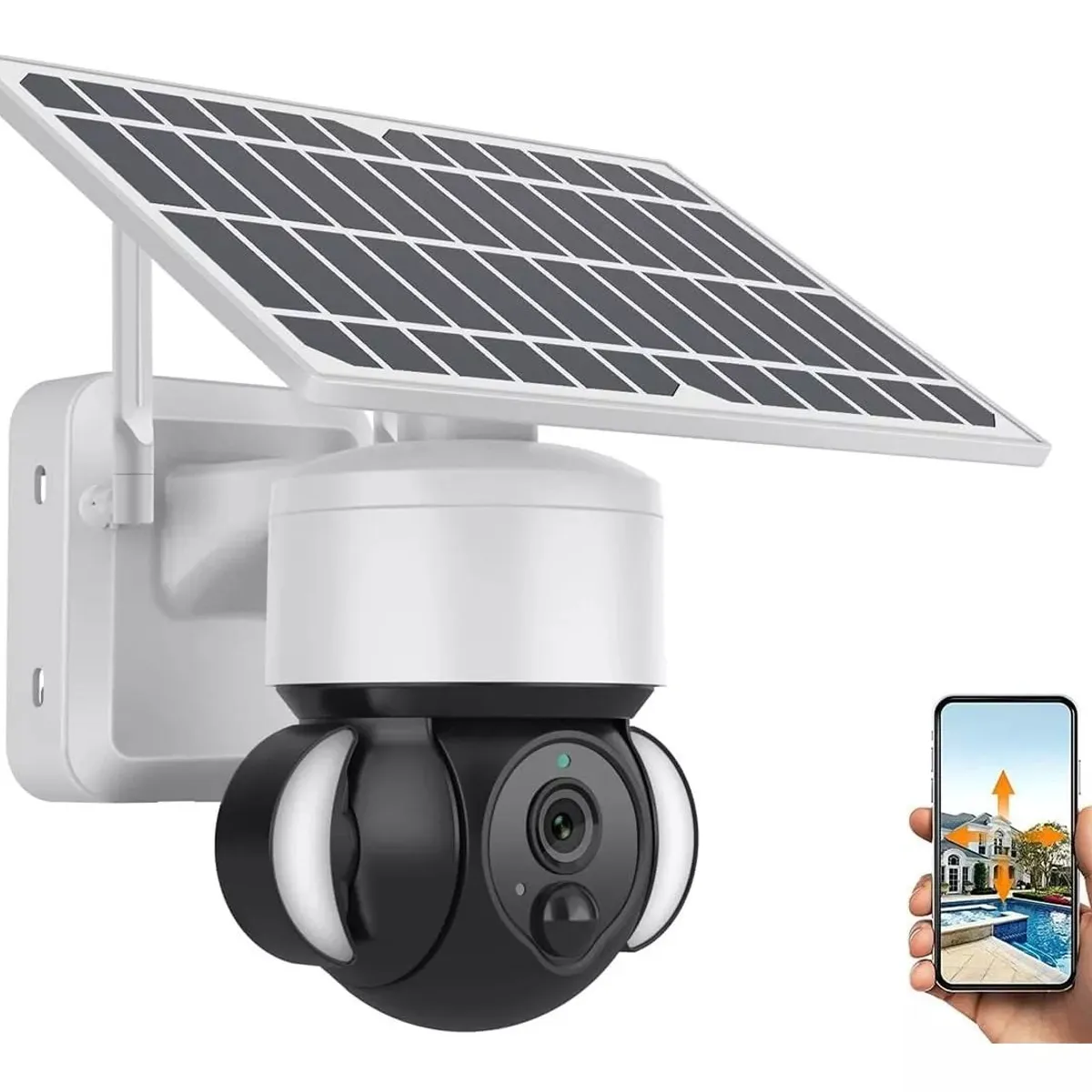 KUANGYE - Cámara Vigilancia Ptz Inalámbrica Solar 4g Full Hd Exterior