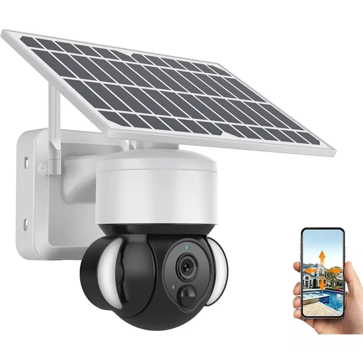 KUANGYE - Cámara Vigilancia Ptz Inalámbrica Solar 4g Full Hd Exterior