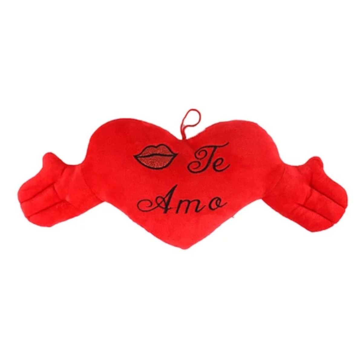 GENERICO - Cojín Te Amo Rojo 50cm Decoración  Tela