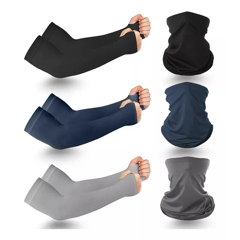 TNAKIEX - 3 Par Bandana Y Mangas Deportivas Para Brazo Moto Sol Uv