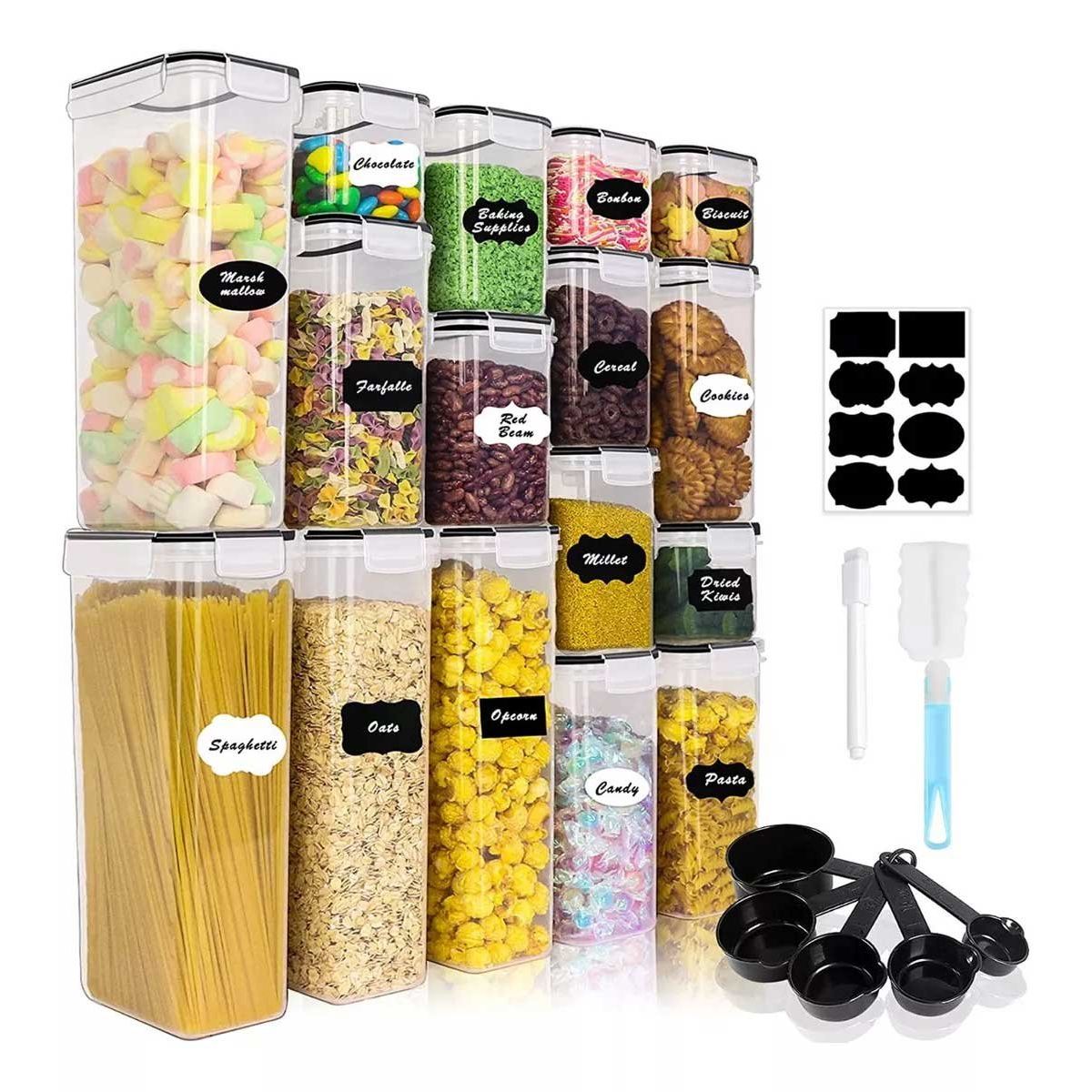 MUNDO MAGIA - Set De 16 Recipientes Contenedores Herméticos Para Almacenar