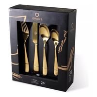 Set 24 Cubiertos Dorados