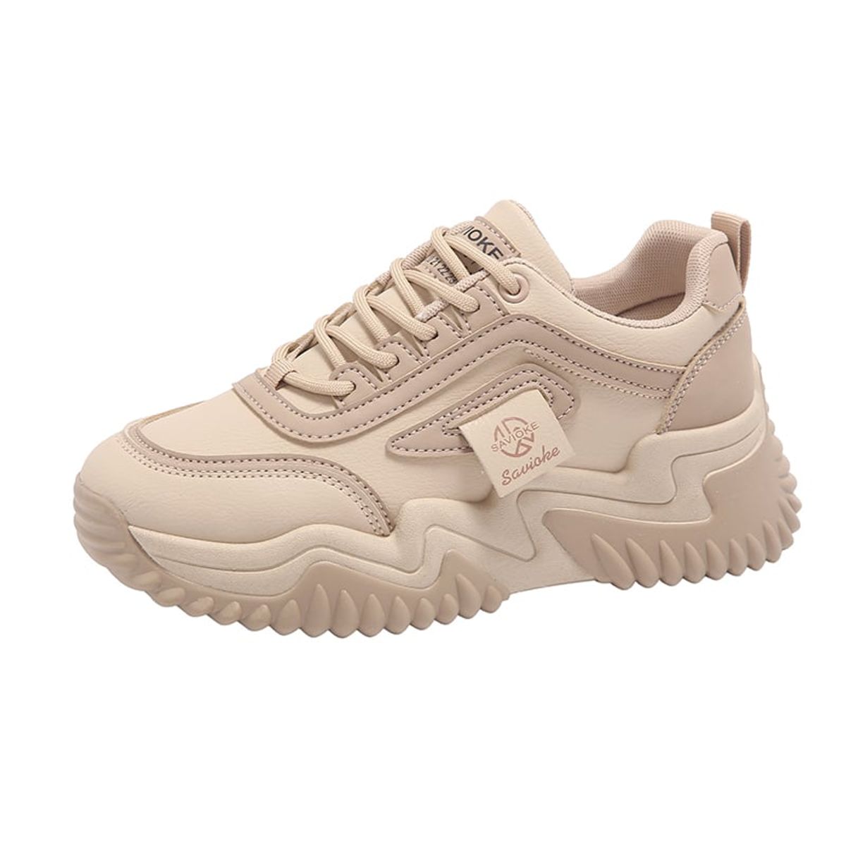 SHANDIAN - Zapatillas Plataforma Mujer Negro