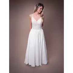DULCENOVIA - Vestido de Novia Belén falda de Chifón Dulce Novia