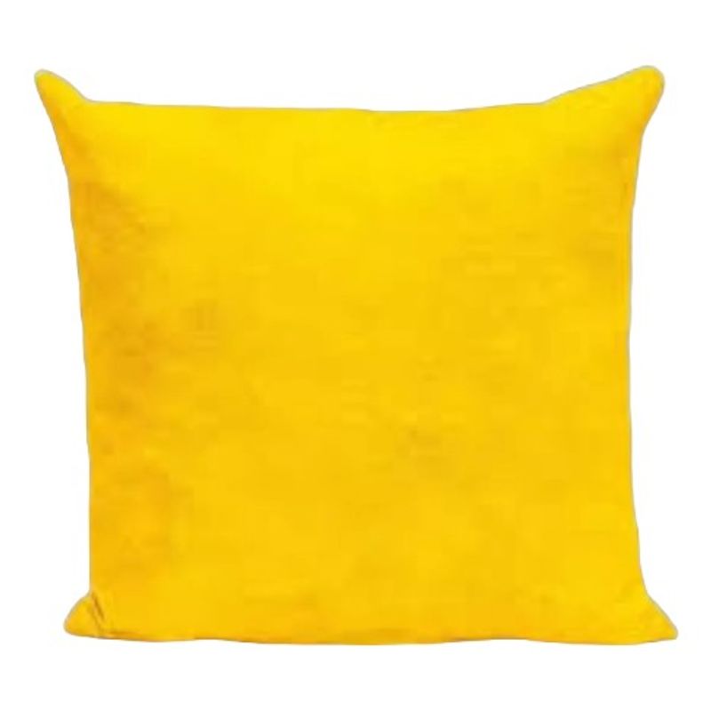 GENERICO - Pack 4 Fundas Velvet De Cojín Terciopelo 45x45 Amarillo