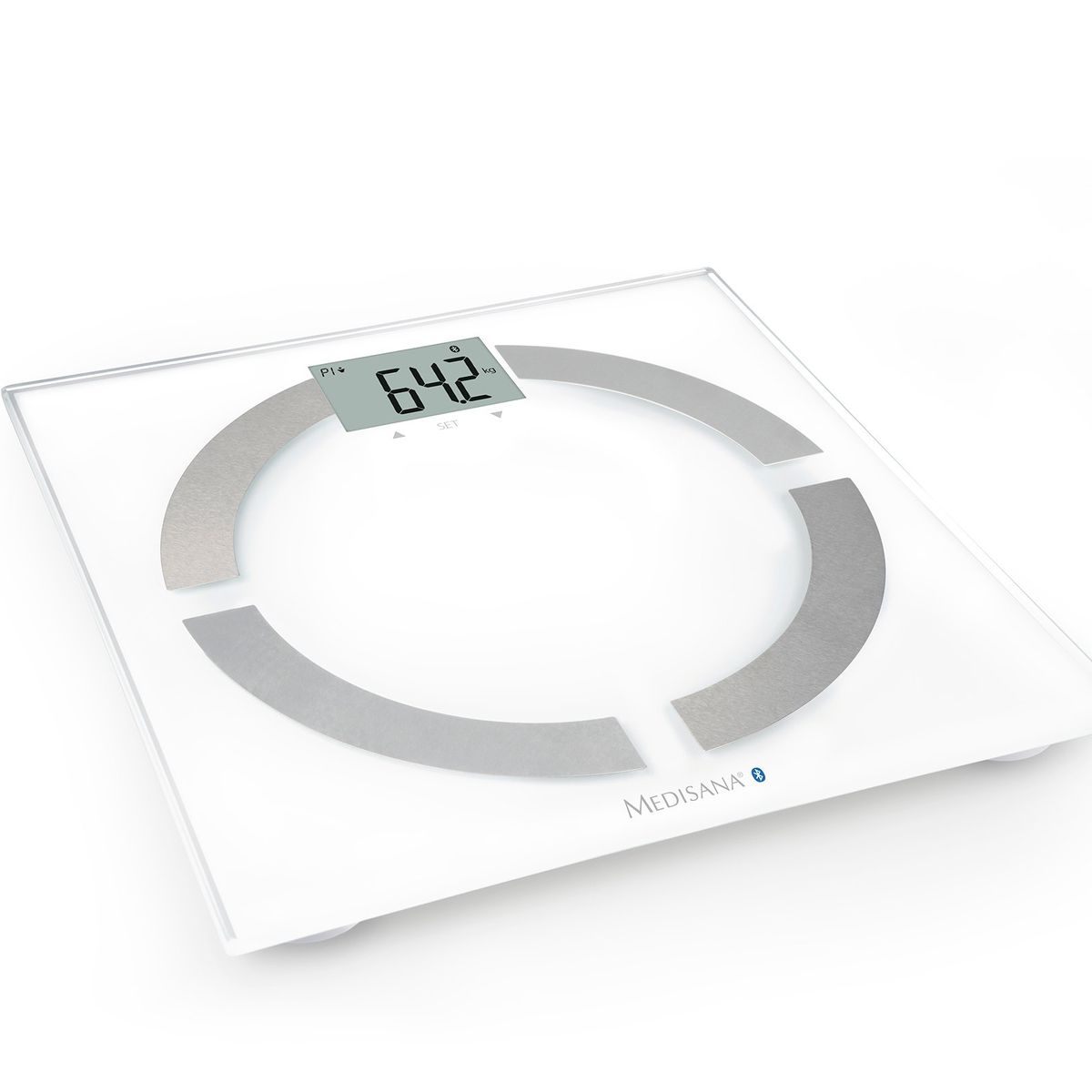 MEDISANA - Báscula Pesa con análisis corporal y Bluetooth Connect Medisana Blanco