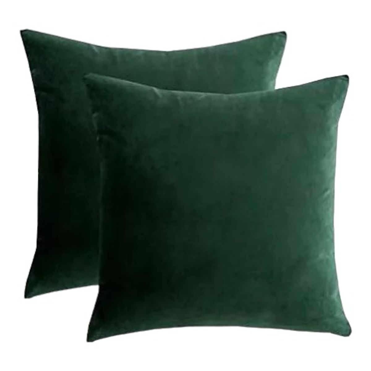 GENERICO - Pack 6 Funda Velvet De Cojín Terciopelo 45x45 Verde Oscuro
