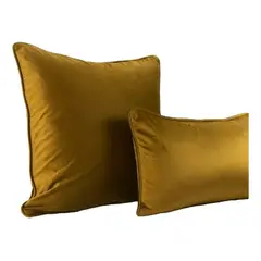 GENERICO - Funda Velvet De Cojín Terciopelo 45x45 Marron Claro 1 Und