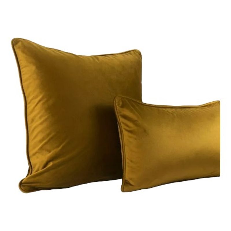 GENERICO - Pack 2 Funda Velvet De Cojín Terciopelo 45x45 Marron Claro