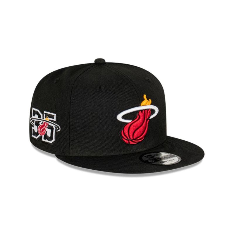 NEW ERA - Gorra 59fifty NBA Miami Heat Side Patch Black New Era