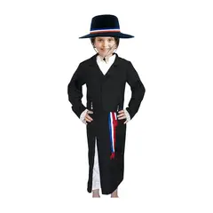 TODODISFRACESCHILE - Disfraz Traje Huasa Elegante con sombrero Talla 7 a 9 años