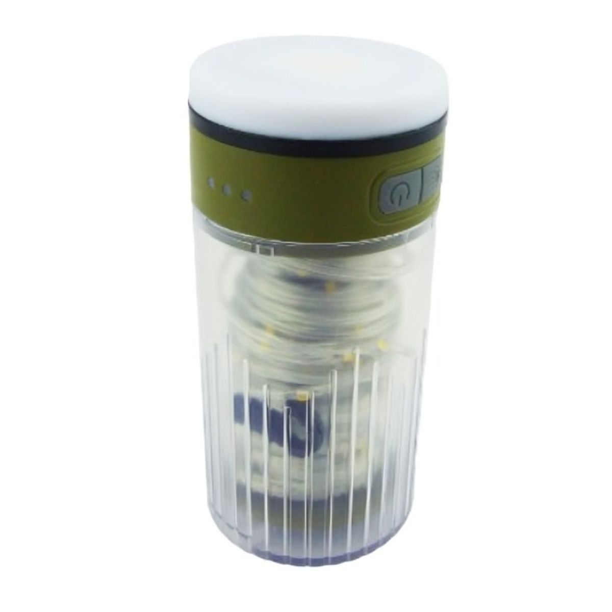 OEM - LAMPARA DE CAMPING + GUINALDA 10M LUZ CALIDA RECARGABLE USB