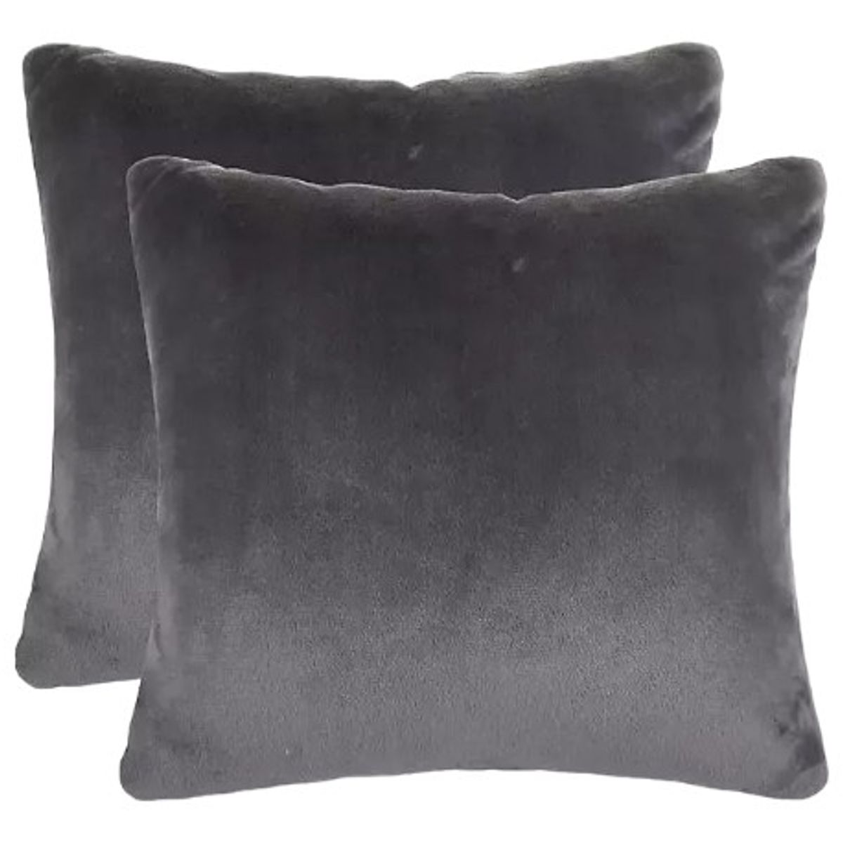 GENERICO - Pack 6 Funda Velvet De Cojín Terciopelo 45x45 Gris