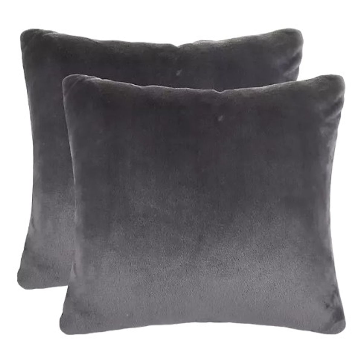 GENERICO - Pack 6 Funda Velvet De Cojín Terciopelo 45x45 Gris