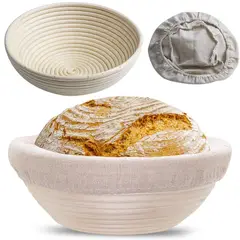 GENERICO - Banneton Redondo De 20cm - Cesta De Rattan - Cukin