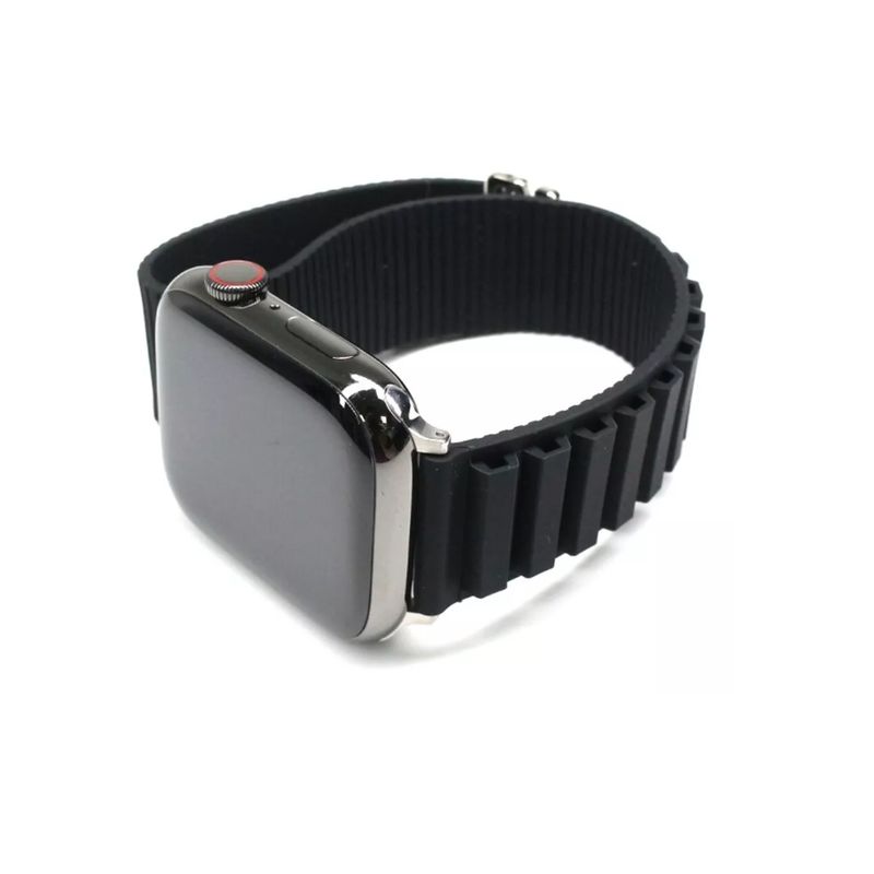 GENERICO - Correa De Silicona Para Iwatch Ultra Series 8 7 6 Se- 384041mm-NEGRO