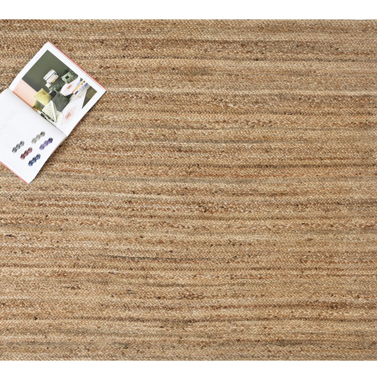 DECOGHAR - Alfombra de Yute Trenzado Natural 120x180 cm