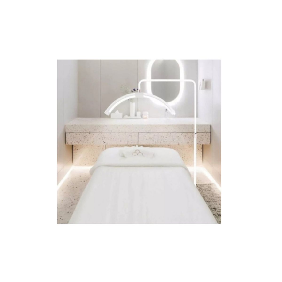 GENERICO - Lampara Luces Led Estetica Spa Media Luna 40w320Led Blanca