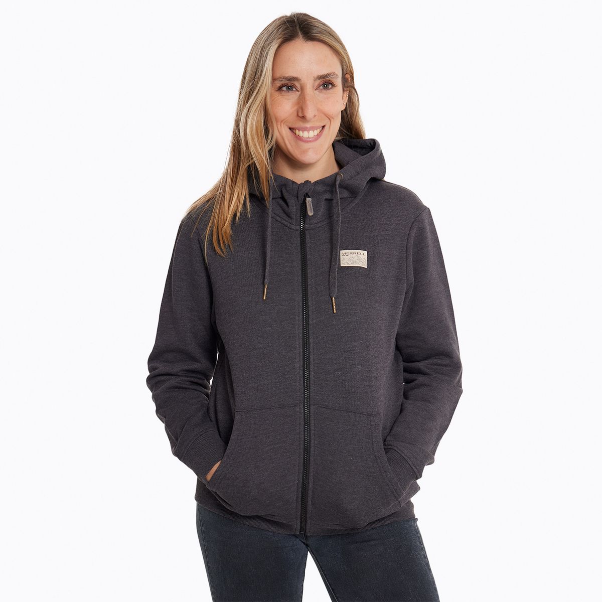MERRELL - Polerón Mujer Merced Sweatshirt Negro MERRELL