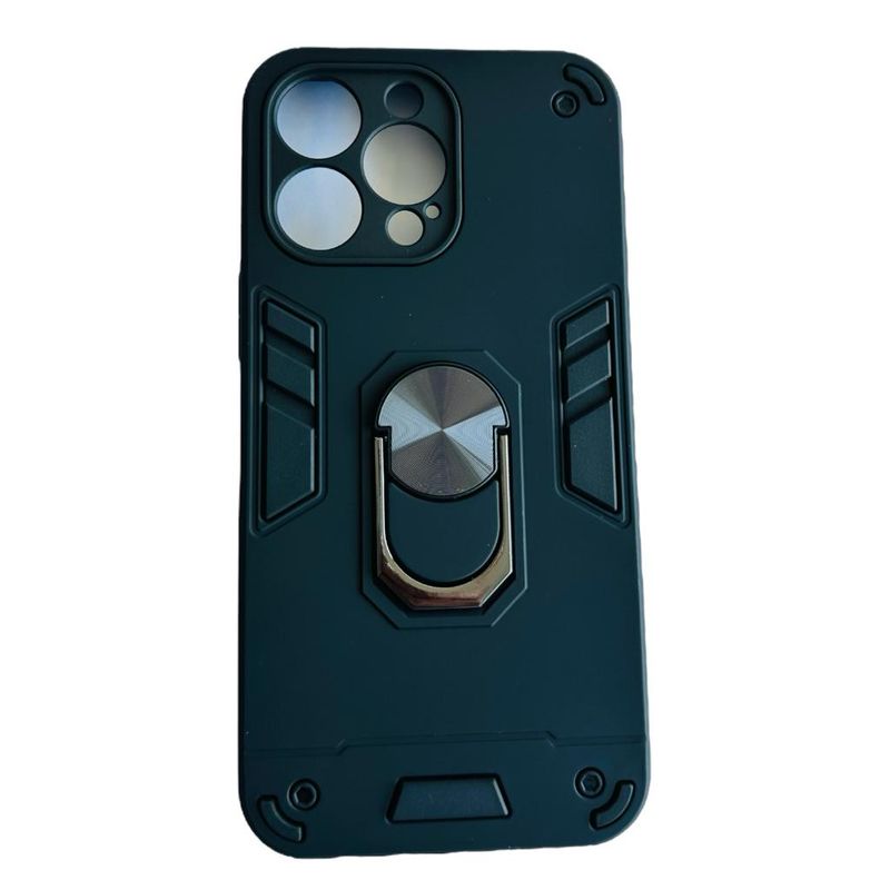 GENERICO - Carcasa Para iPhone 14 Pro Max Anti Golpes Anillo Negro