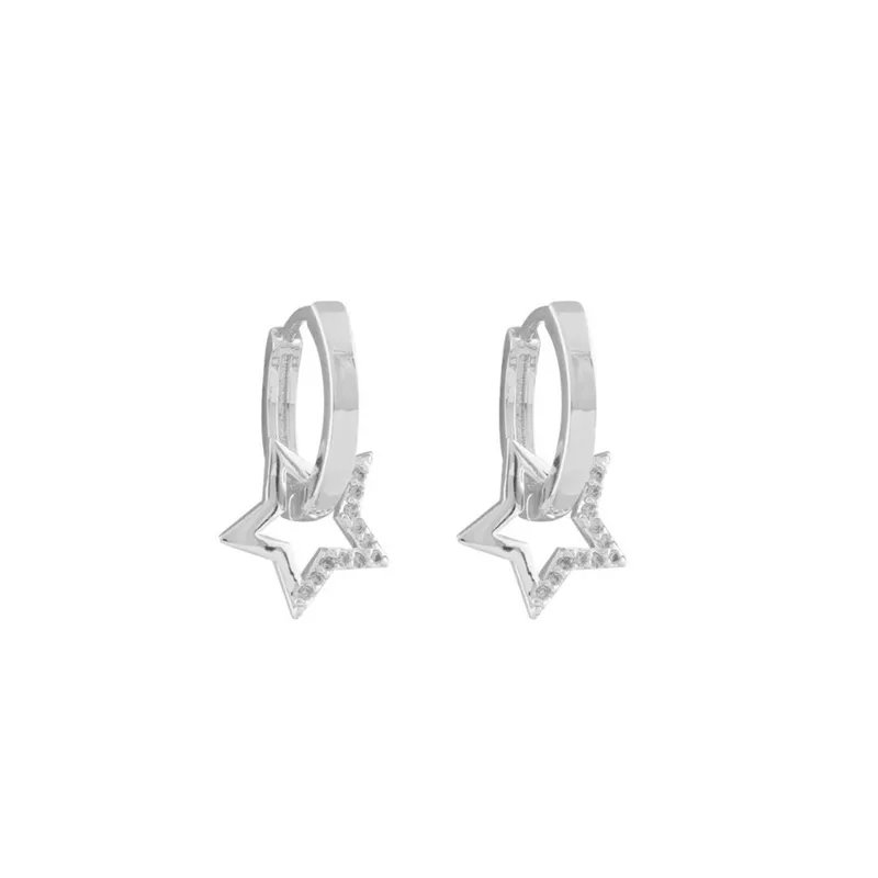 BOAZ JOYAS - ARGOLLAS REILA BAÑADAS EN ORO BLANCO