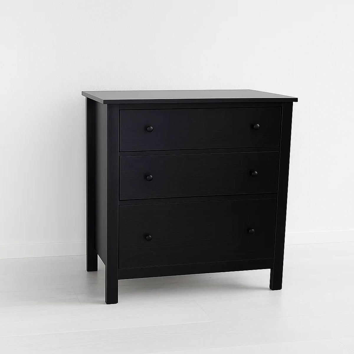 KLIK - Cajonera Comoda 3 Cajones Organizador Dormitorio Negra