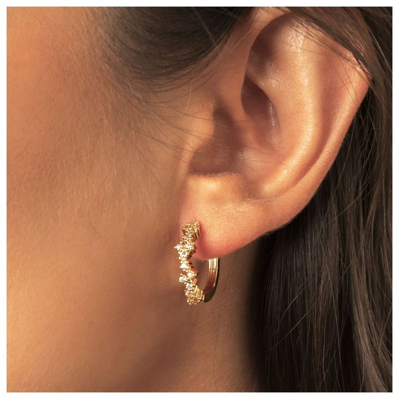 BOAZ JOYAS - ARGOLLAS ROMA BAÑADAS EN ORO