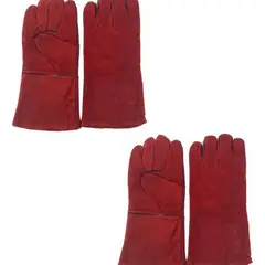 ROZENBERG SPA - 2 Pares Guantes Para Soldar Descarne Rojo Estandar