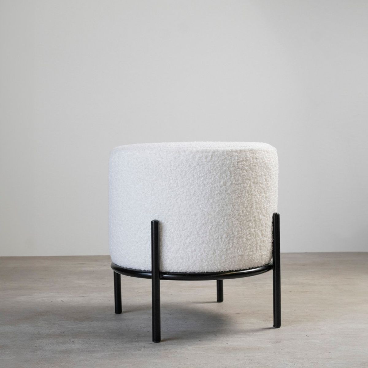 GENERICO - Puff Snow Teddy Terciopelo Reposapiés VenHoouse