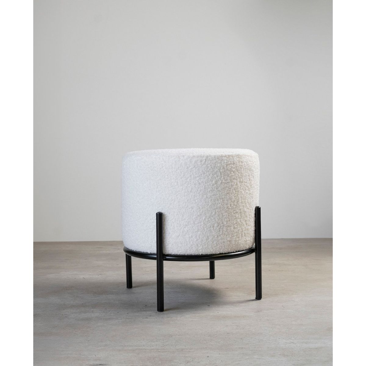 GENERICO - Puff Snow Teddy Terciopelo Reposapiés VenHoouse