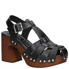 POLLINI - Sandalia Casual Mujer Negro