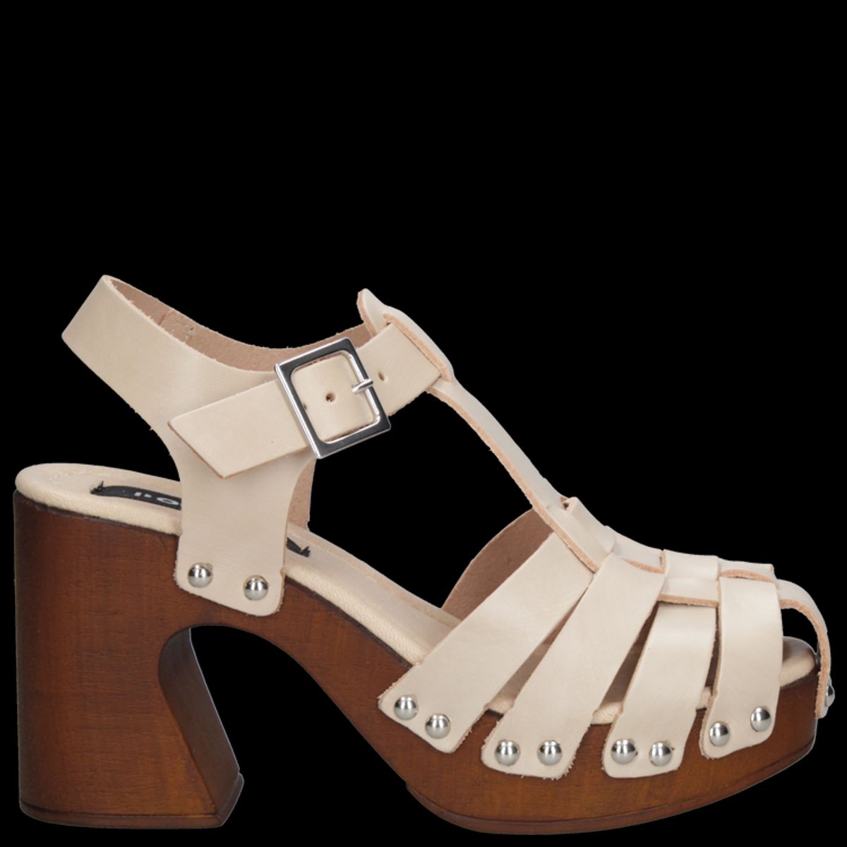 POLLINI - Sandalia Casual Mujer Beige Pollini