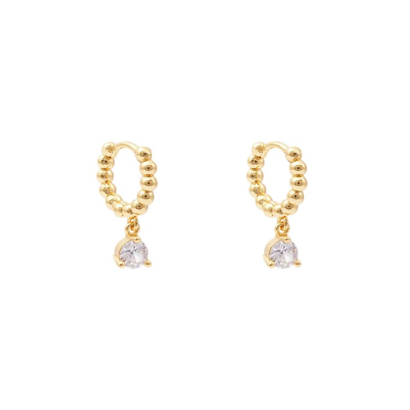 BOAZ JOYAS - ARGOLLAS SARU BAÑADAS EN ORO