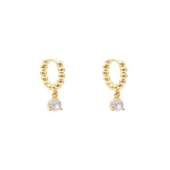 BOAZ JOYAS - ARGOLLAS SARU BAÑADAS EN ORO