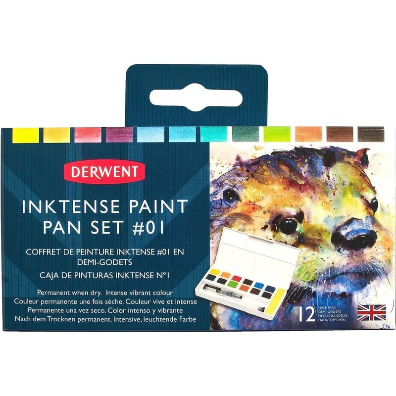 DERWENT - Set 12 Tintas en Pastillas Acuarelables Derwent Inktense N°1