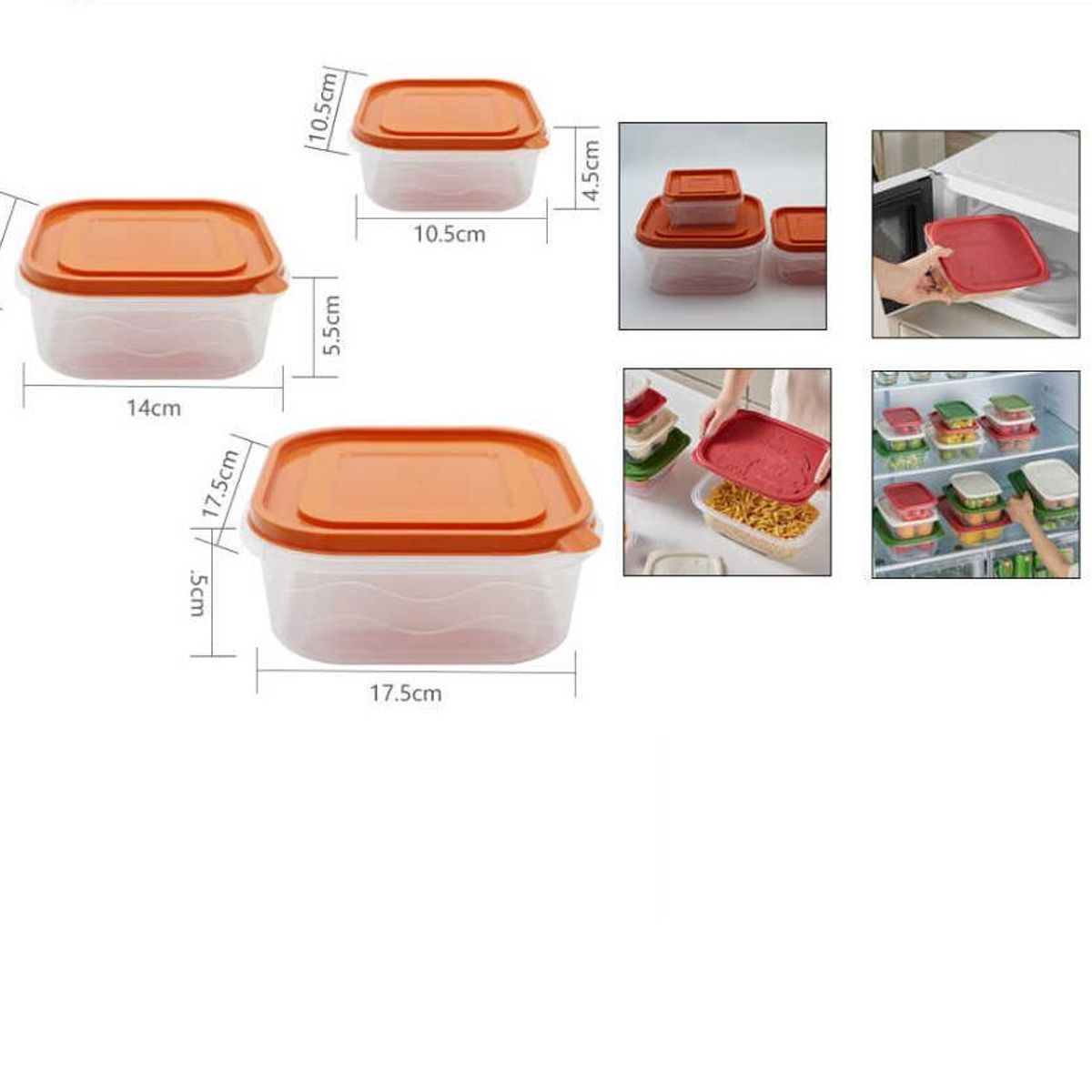 GENERICO - Set 3 Contenedores Alimento