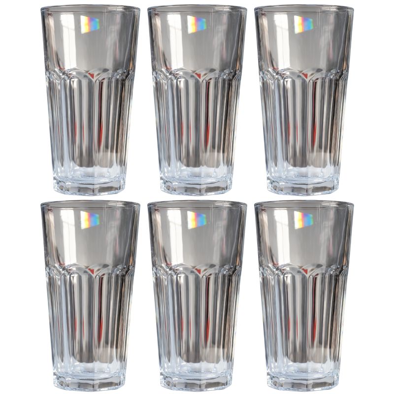 GENERICO - Pack X6 Vasos De Vidrio Grandes 651ml Mote Con Huesillo